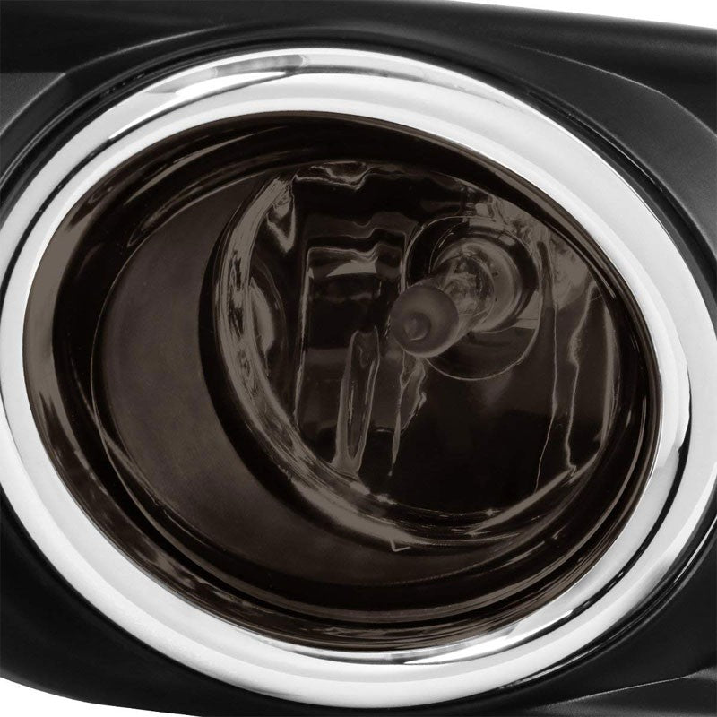 Front Bumper Replace Fog Light Lamp Chrome Bezel+Bulb Smoke Lens For 14-16 Rogue-Exterior-BuildFastCar