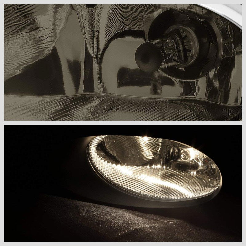 Front Bumper Replace Fog Light Lamp Chrome Bezel+Bulb Smoke Len For 12 Civic 4Dr-Exterior-BuildFastCar