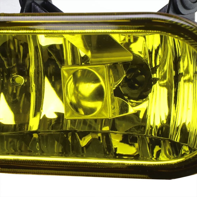 Front Bumper Driving Fog Light Lamp Kit 899 Bulbs Amber Lens For 02-06 Escalade-Exterior-BuildFastCar