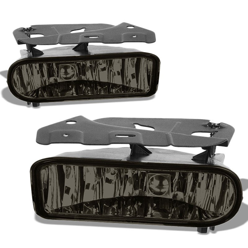 Front Bumper Driving Fog Light Lamp Kit 899 Bulbs Smoke Lens For 02-06 Escalade-Exterior-BuildFastCar