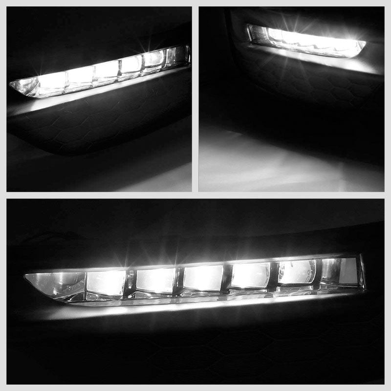 Front Bumper Driving Fog Light Lamp 12V 6000K LED Clear Lens For 16-17 Accord-Exterior-BuildFastCar