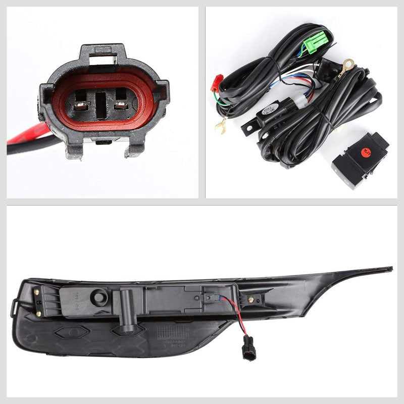 Front Bumper Driving Fog Light Lamp 12V 6000K LED Smoke Lens For 16-17 Accord-Exterior-BuildFastCar