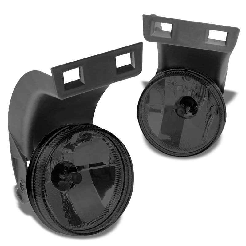 Front Bumper Drive Fog Light Lamp+Bulbs Smoke Lens For 94-98 Ram 1500 2500 3500-Exterior-BuildFastCar