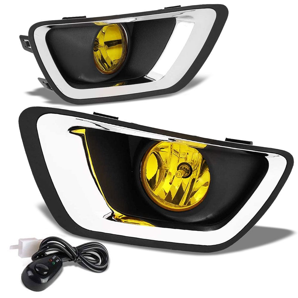 15-19 Chevrolet Colorado Amber Lens Bezel Cover Fog Light