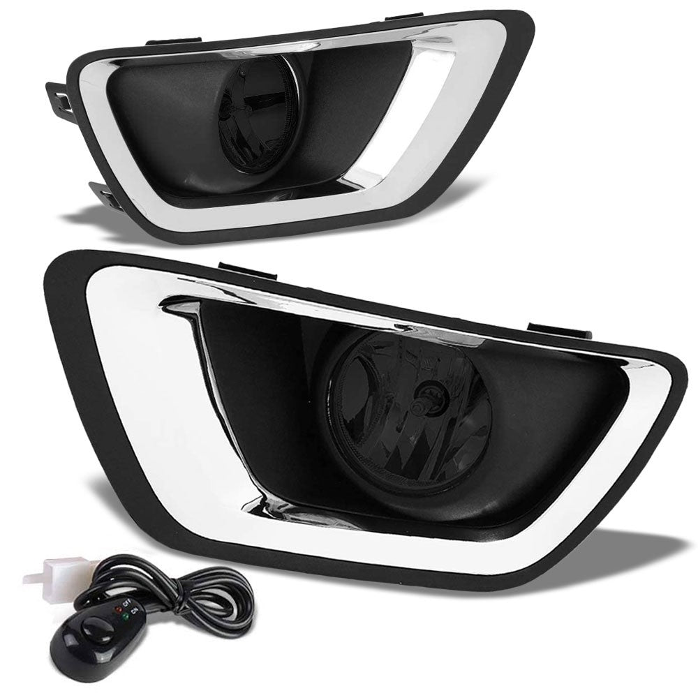 15-19 Chevrolet Colorado Smoke Lens Bezel Cover Fog Light