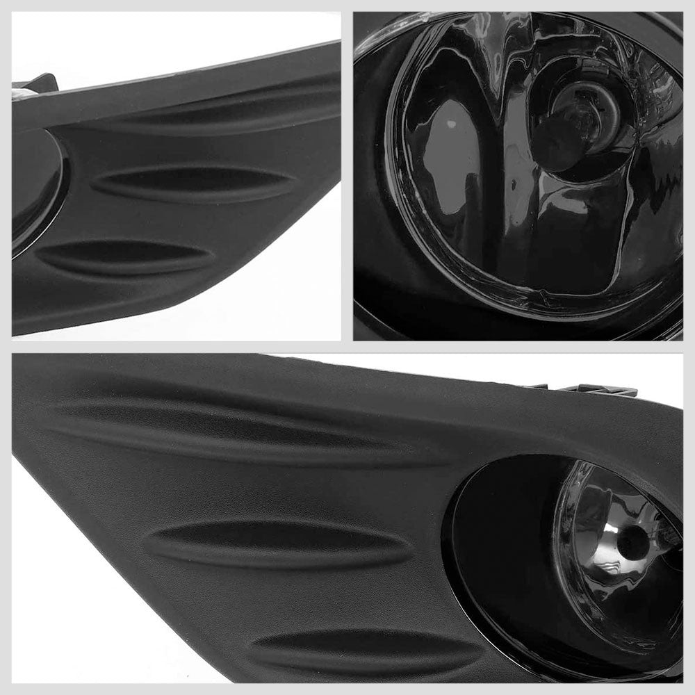 16-18 Nissan Altima Sedan Smoke Lens Bezel Cover Fog Light