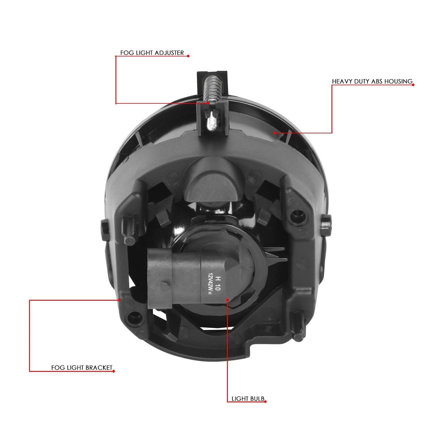 Smoked Lens Front Bumper Fog Light Lamps 07-09 Jeep Compass Patriot BFC-FOLK-310-SM