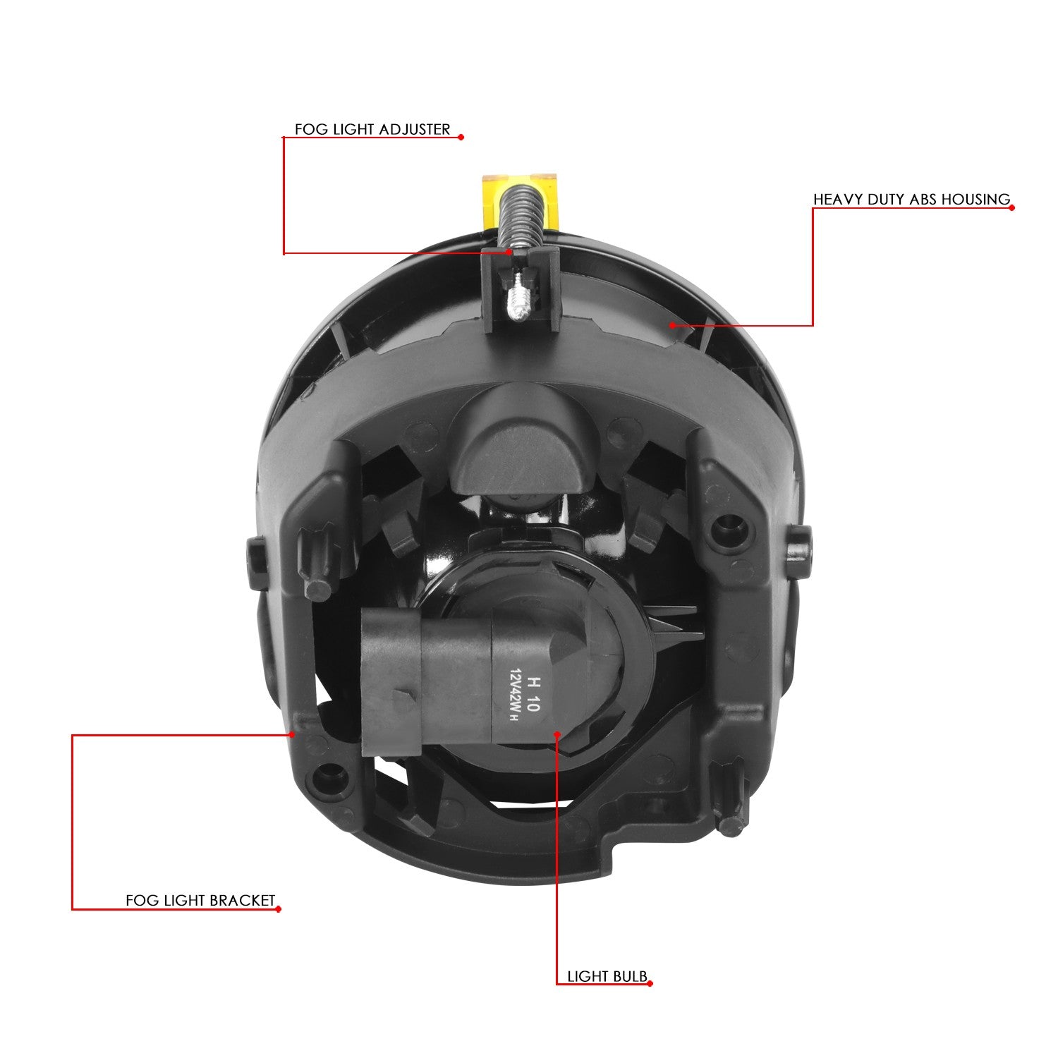 Yellow Lens Front Bumper Fog Light Lamps +Switch 05-09 Sebring BFC-FOLK-311-AM