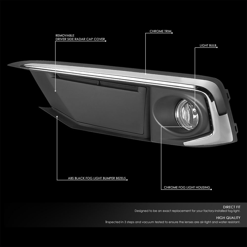 19-UP Honda Civic FC 2DR 4DR Clear Lens Reflector Fog Light