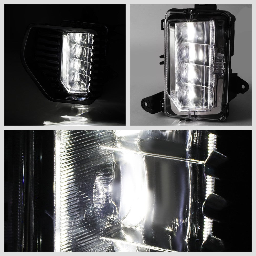 Front Bumper Replace Chrome LED Fog Light w/Switch For 19-21 Sierra 1500