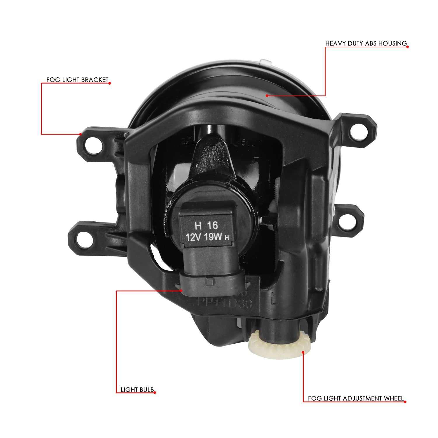 Clear Lens Front Bumper Fog Light Lamps 20+ Toyota Highlander XU70 BFC-FOLK-352-CH