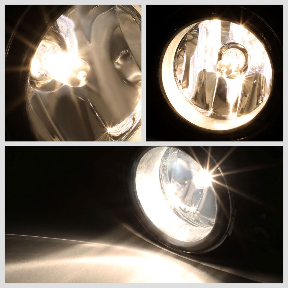 Clear Lens Front Bumper Fog Light Lamp 05+ Mustang Fusion Explorer BFC-FOLK-367-CH