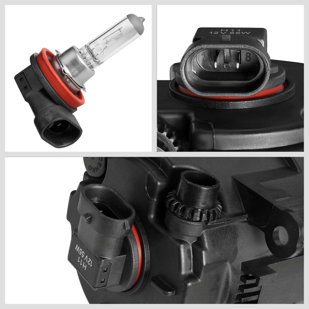 Clear Lens Front Bumper Fog Light Lamp 05+ Mustang Fusion Explorer BFC-FOLK-367-CH