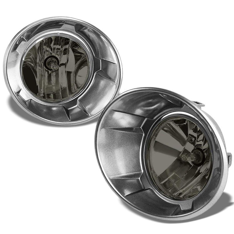 Front Bumper Drive Fog Light Lamp+Silver Bezel+Bulb Smoke Lens For 10-13 Camaro-Exterior-BuildFastCar