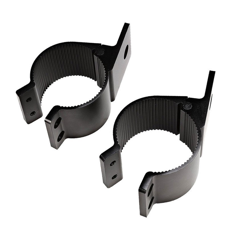 2PC BLK Fog Light/Tube/Bar T1 Mount Clamp Bracket 2"OD Bull Bar/Roof Rack/Guard-Exterior-BuildFastCar