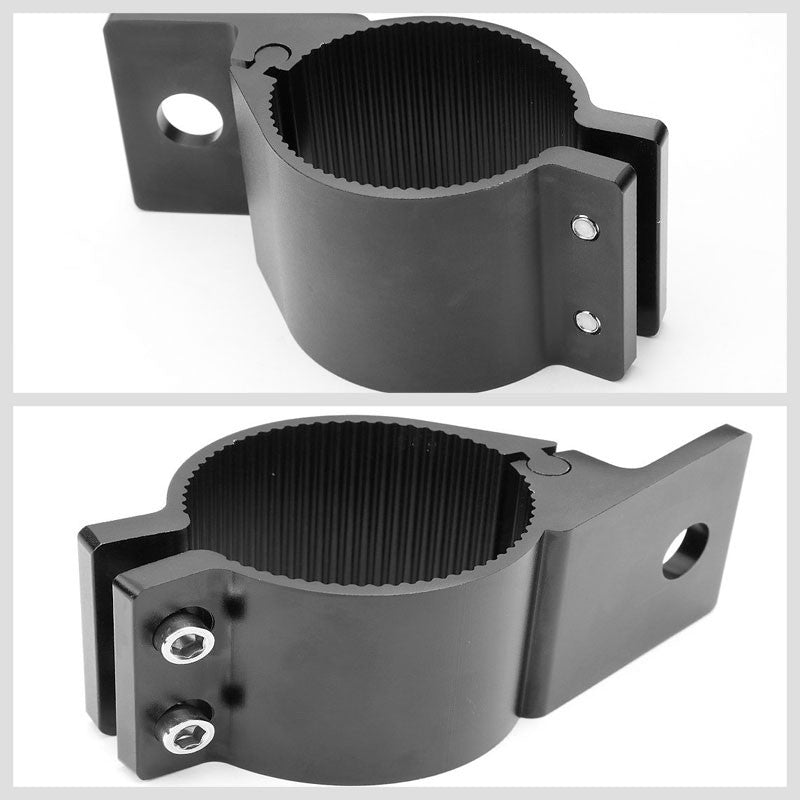 2PC BLK Fog Light/Tube/Bar T1 Mount Clamp Bracket 2"OD Bull Bar/Roof Rack/Guard-Exterior-BuildFastCar
