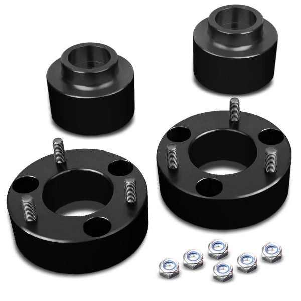 3"F/2"R Black Strut Top/Spring Leveling Lift Kit Spacer For 09-10 Dodge Ram 1500-Suspension-BuildFastCar