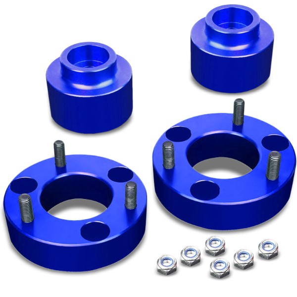2"F/2"R Blue Strut Top/Spring Leveling Lift Kit Spacer For 09-10 Dodge Ram 1500-Suspension-BuildFastCar