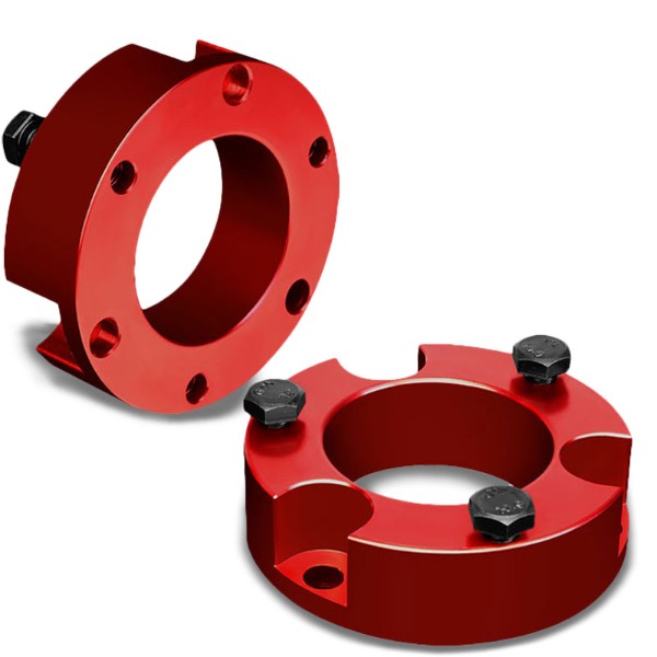2.5" Front Red Strut Top Mount Leveling Lift Kit Spacer For 05-18 Toyota Tacoma-Suspension-BuildFastCar