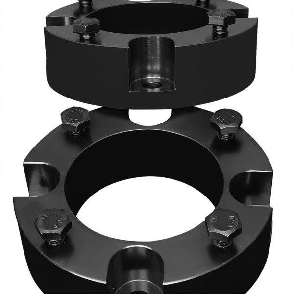 2" Front Black Strut Top Mount Leveling Lift Kit Spacer For 07-18 Toyota Tundra-Suspension-BuildFastCar