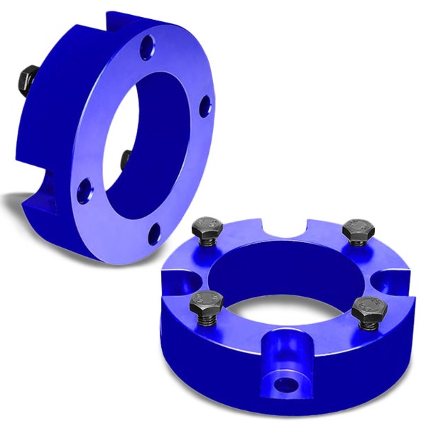 2.5" Front Blue Strut Top Mount Leveling Lift Kit Spacer For 07-18 Toyota Tundra-Suspension-BuildFastCar