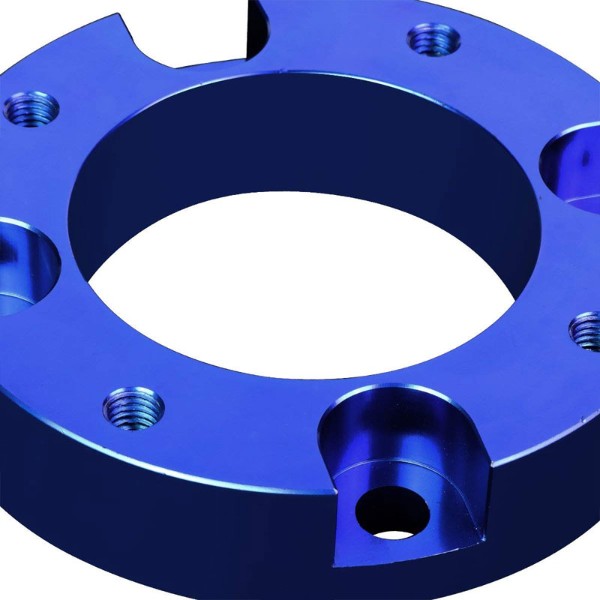 3" Front Blue Strut Top Mount Leveling Lift Kit Spacer For 07-18 Toyota Tundra-Suspension-BuildFastCar