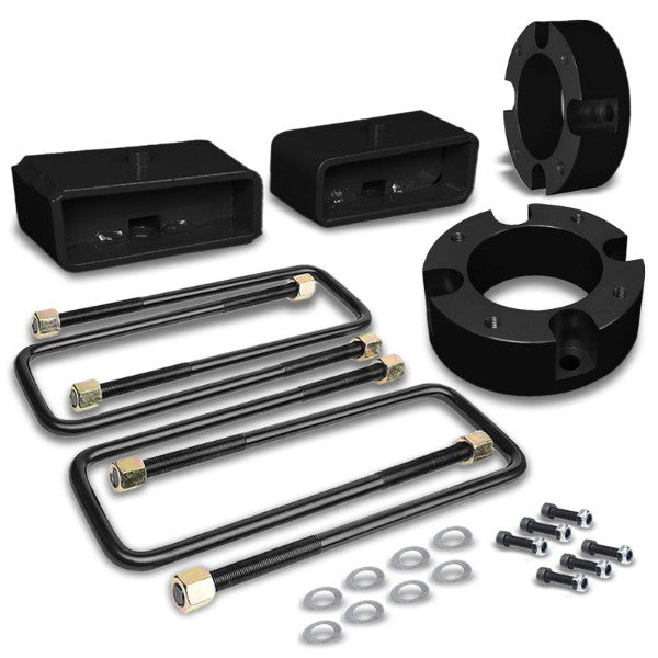 3"F/2"R BLK Strut Tp/Lf Spring Mt Lvling Lift Kit Spacer/Block For 07-18 Tundra-Suspension-BuildFastCar