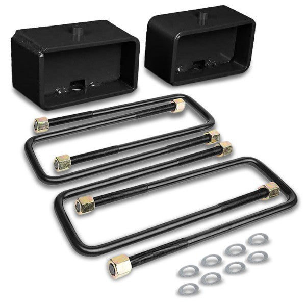 3" Rear Black Leaf Spring Mount Leveling Lift Kit Block For 95-18 Toyota Tacoma-Suspension-BuildFastCar