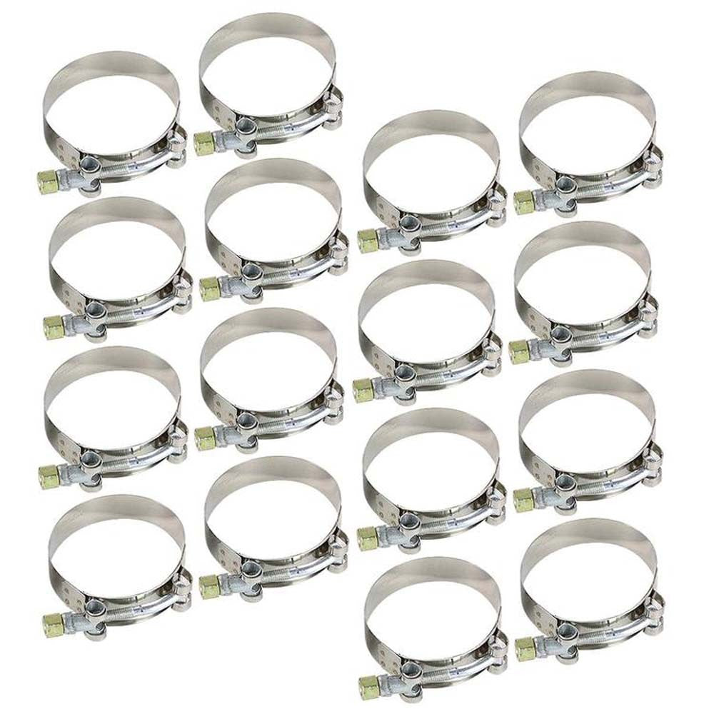 Universal 3" Black 8PC Front Mount Intercooler Piping Straight/Elbow Hose+Clamp