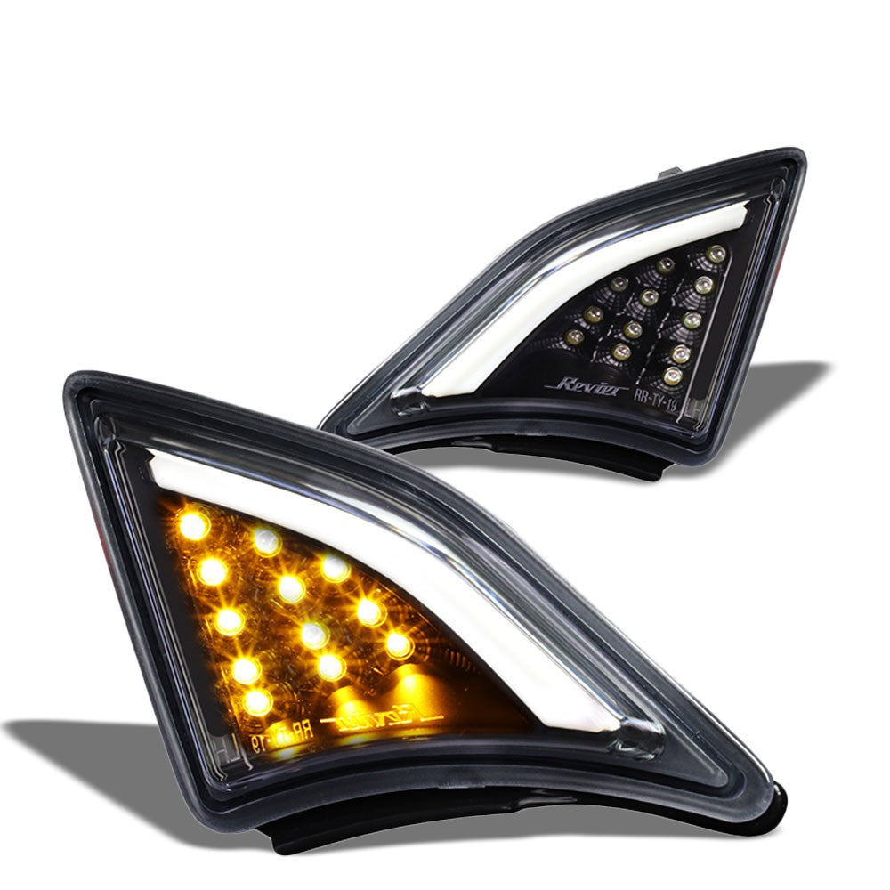 Chrome Amber Reflector Corner Light/Lamp Honda 92-95 Civic EG8 EG9 EH15 BFC-CORLIG-LED-FRS13-BK