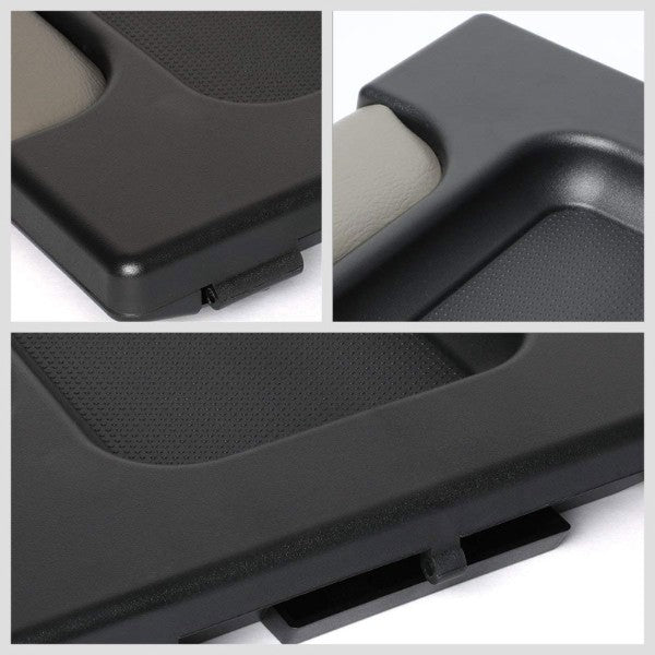 Grey Center Console Tray Lid Arm Rest Latch Replacement Kit For 01-07 Silverado-Interior-BuildFastCar