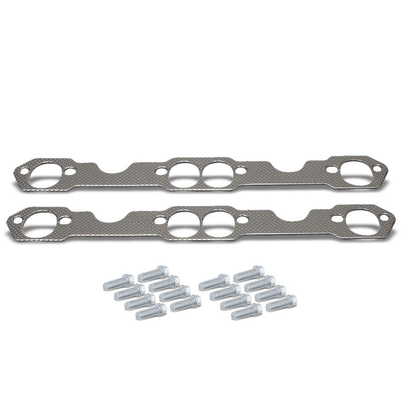 BFC Aluminum Graphite Exhaust Gasket Replacement For 93-97 Chevrolet Camaro 5.7L-Exhaust Systems-BuildFastCar-BFC-12-1022