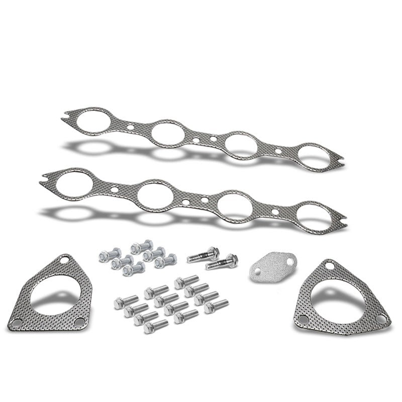 BFC Aluminum Graphite Exhaust Gasket For 01-03 Chevrolet Silverado 1500 HD 6.0L-Exhaust Systems-BuildFastCar-BFC-12-1026