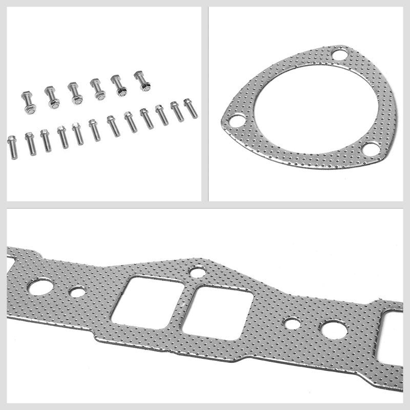 BFC Aluminum Graphite Exhaust Gasket Replacement For 68-75 Oldsmobile Cutlass V8-Exhaust Systems-BuildFastCar-BFC-12-1027