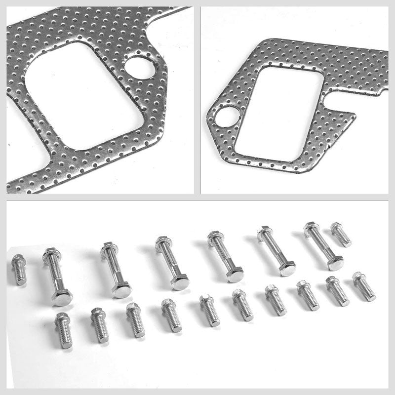 BFC Aluminum Graphite Exhaust Gasket Replacement For 75-80 Dodge D200 5.2L/5.9L-Exhaust Systems-BuildFastCar-BFC-12-1032