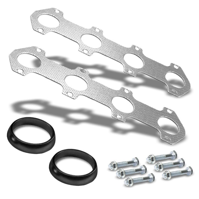 BFC Aluminum Graphite Exhaust Gasket Replacement For 04-10 F-150 5.4L V8 SOHC-Exhaust Systems-BuildFastCar-BFC-12-1037