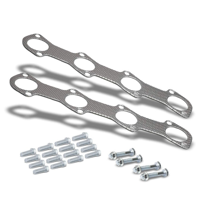 BFC Aluminum Graphite Exhaust Gasket Replacement For 97-03 F-150 4.6L V8 SOHC-Exhaust Systems-BuildFastCar-BFC-12-1039