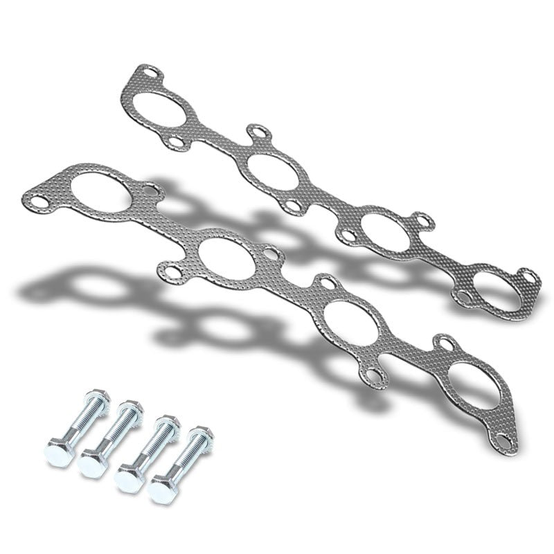 BFC Aluminum Graphite Exhaust Gasket Replacement For 11-16 F-150 5.0L V8 DOHC-Exhaust Systems-BuildFastCar-BFC-12-1042