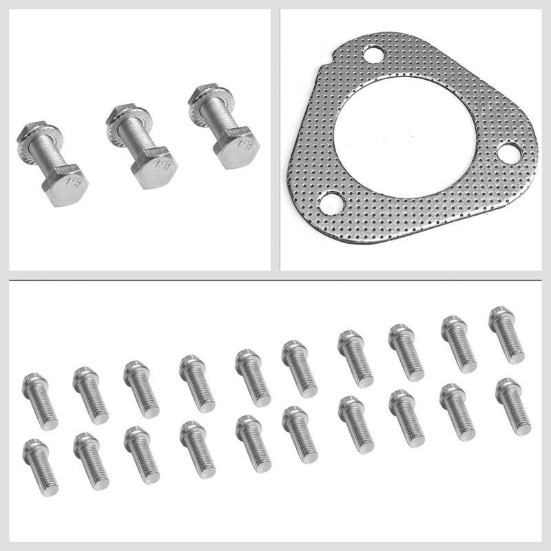 BFC Aluminum Graphite Exhaust Gasket For 99-04 Ford F-250 Super Duty 6.8L V10-Exhaust Systems-BuildFastCar-BFC-12-1044