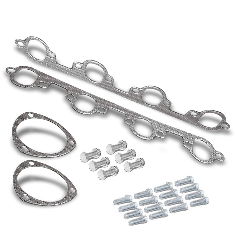 BFC Aluminum Graphite Exhaust Gasket For 69-74 Ford Country Sedan Base 7.0L/7.5L-Exhaust Systems-BuildFastCar-BFC-12-1045