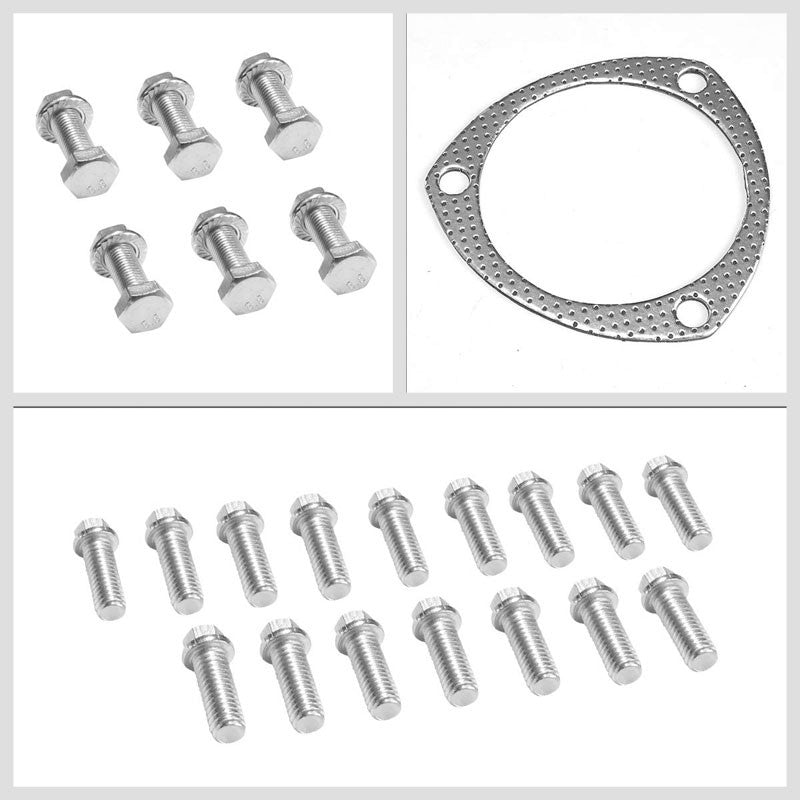 BFC Aluminum Graphite Exhaust Gasket For 69-74 Ford Country Sedan Base 7.0L/7.5L-Exhaust Systems-BuildFastCar-BFC-12-1045