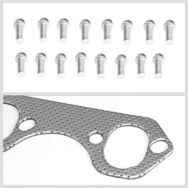 BFC Aluminum Graphite Exhaust Gasket Replacement For 87-96 Ford Bronco 5.8L V8-Exhaust Systems-BuildFastCar-BFC-12-1046