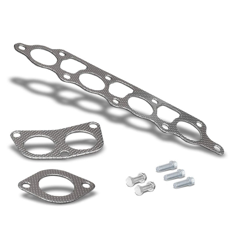 BFC Aluminum Graphite Exhaust Gasket Replacement For 98-03 Ford Escort ZX2 2.0L-Exhaust Systems-BuildFastCar-BFC-12-1048