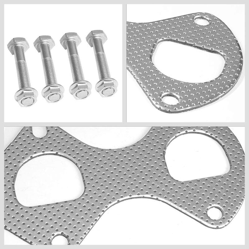 BFC Aluminum Graphite Exhaust Gasket For 05-10 Ford Mustang S-197 4.6L SOHC-Exhaust Systems-BuildFastCar-BFC-12-1052
