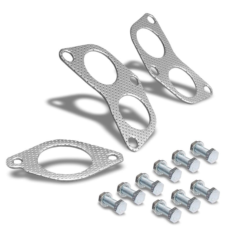 BFC Aluminum Graphite Exhaust Gasket For 13-16 Scion FR-S Base 2.0L H4 DOHC-Exhaust Systems-BuildFastCar-BFC-12-1060