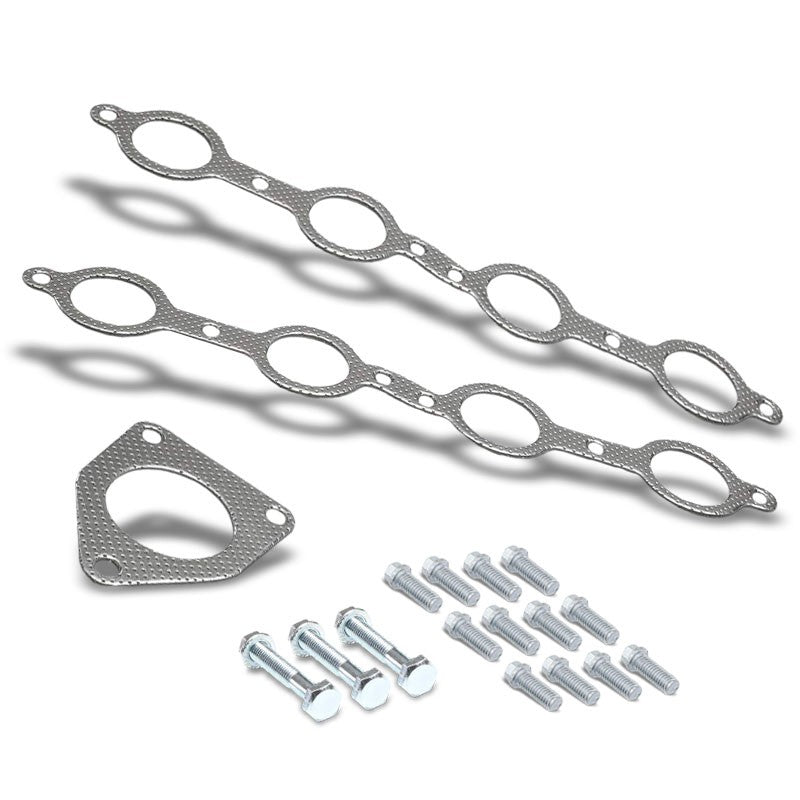 BFC Aluminum Graphite Exhaust Gasket For 99-13 Chevrolet Silverado 1500/2500 V8-Exhaust Systems-BuildFastCar-BFC-12-1064