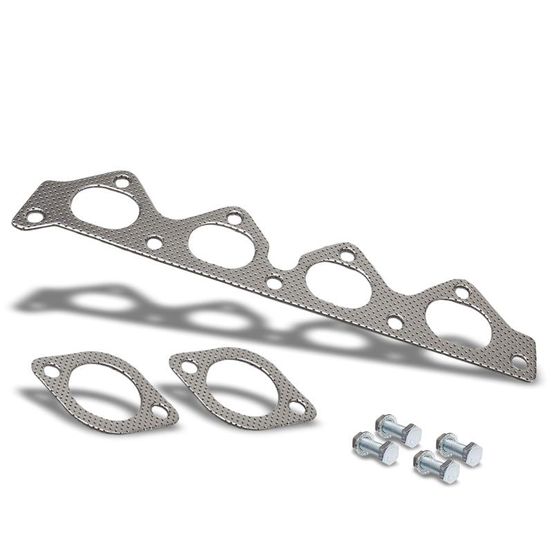 BFC Aluminum Graphite Exhaust Gasket For 97-08 Hyundai Tiburon 1.8L/2.0L DOHC-Exhaust Systems-BuildFastCar-BFC-12-1076