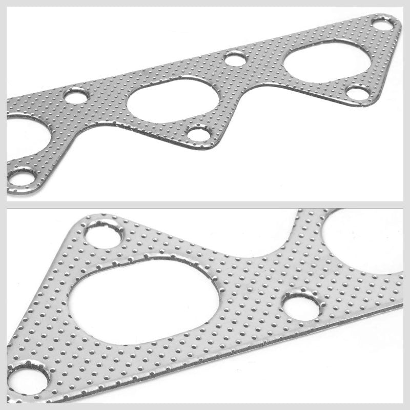 BFC Aluminum Graphite Exhaust Gasket For 90-94 Mitsubishi Eclipse GS 2.0L DOHC-Exhaust Systems-BuildFastCar-BFC-12-1086