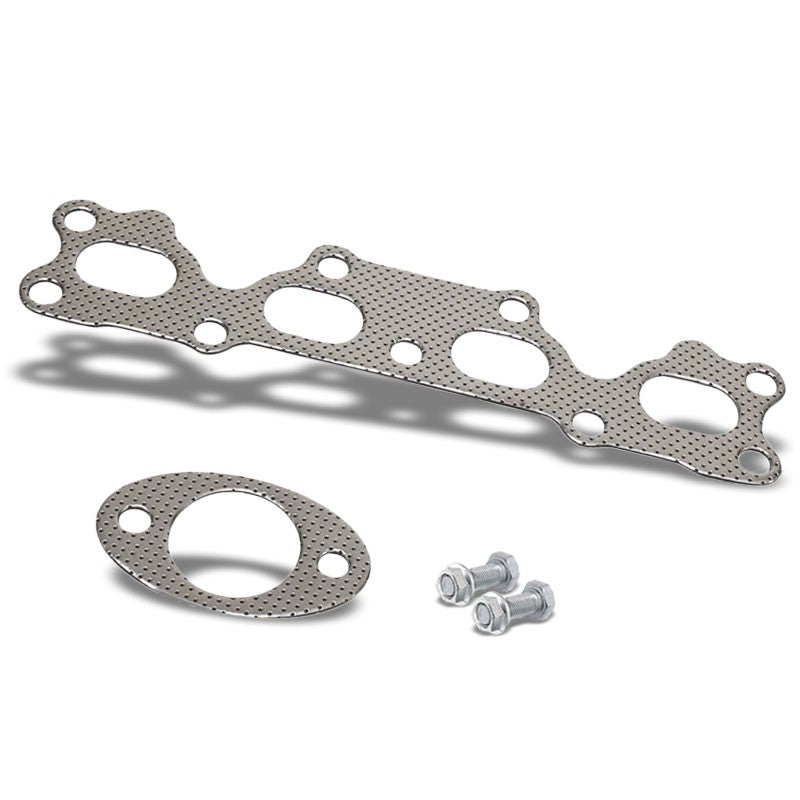 BFC Aluminum Graphite Exhaust Gasket Replacement For 90-93 Mazda Miata MX-5 1.6L-Exhaust Systems-BuildFastCar-BFC-12-1089