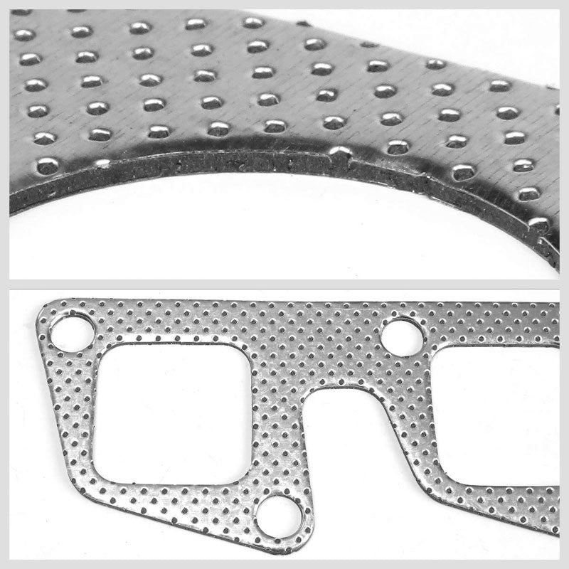 BFC Aluminum Graphite Exhaust Gasket For 91-94 Nissan 240SX S13 KA24DE 2.4L DOHC-Exhaust Systems-BuildFastCar-BFC-12-1104